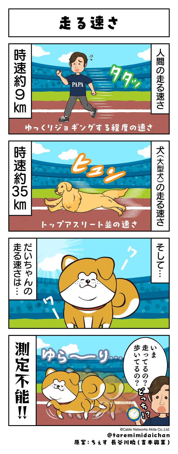 走る速さ